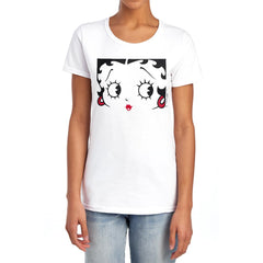 Betty Boop Close Up Women's 18/1 Cotton Short-Sleeve T-Shirt