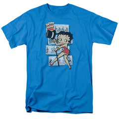Betty Boop Comic Strip Men's 18/1 Cotton Short-Sleeve T-Shirt
