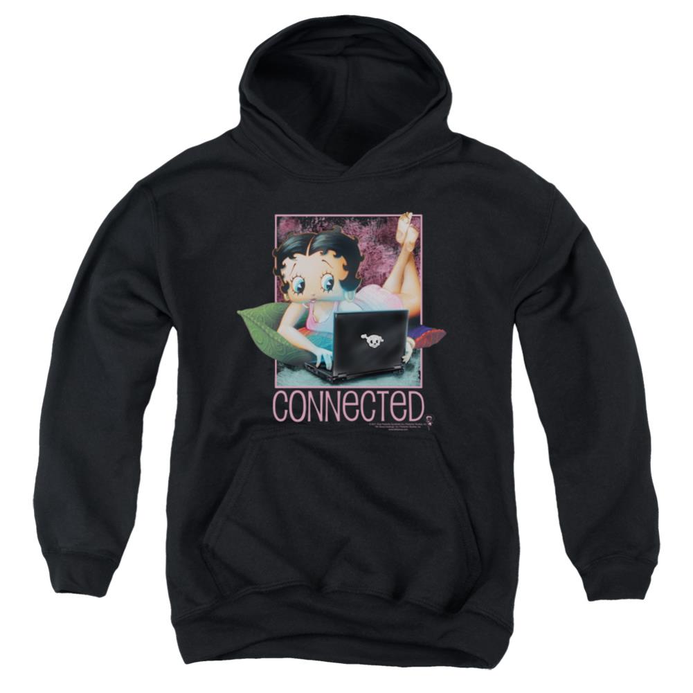 Betty Boop Connected Youth Cotton Poly Pull-Over Hoodie