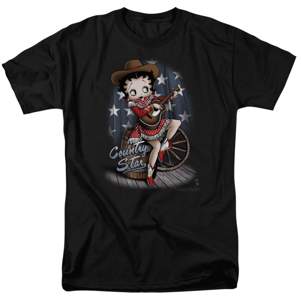 Betty Boop Country Star Men's 18/1 Cotton Short-Sleeve T-Shirt