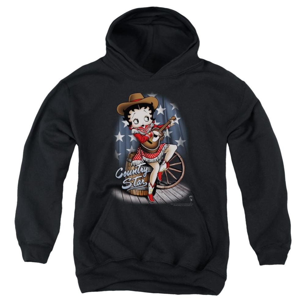 Betty Boop Country Star Youth Cotton Poly Pull-Over Hoodie