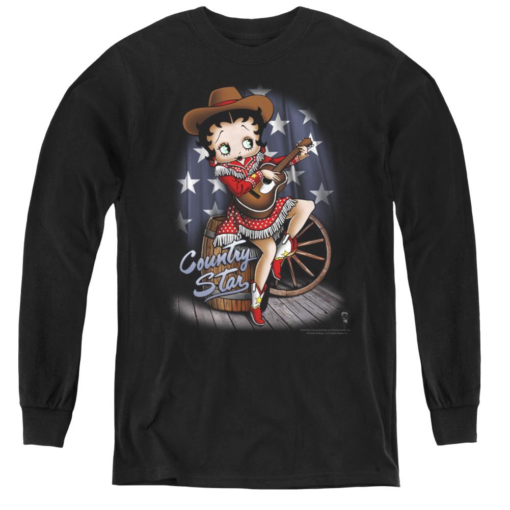 Betty Boop Country Star Youth Long-Sleeve T-Shirt