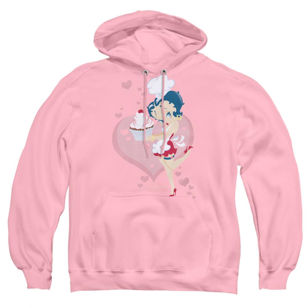 Betty Boop Cupcake Men's Pull-Over 75 25 Poly Hoodie