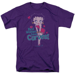 Betty Boop Curves Men's 18/1 Cotton Short-Sleeve T-Shirt