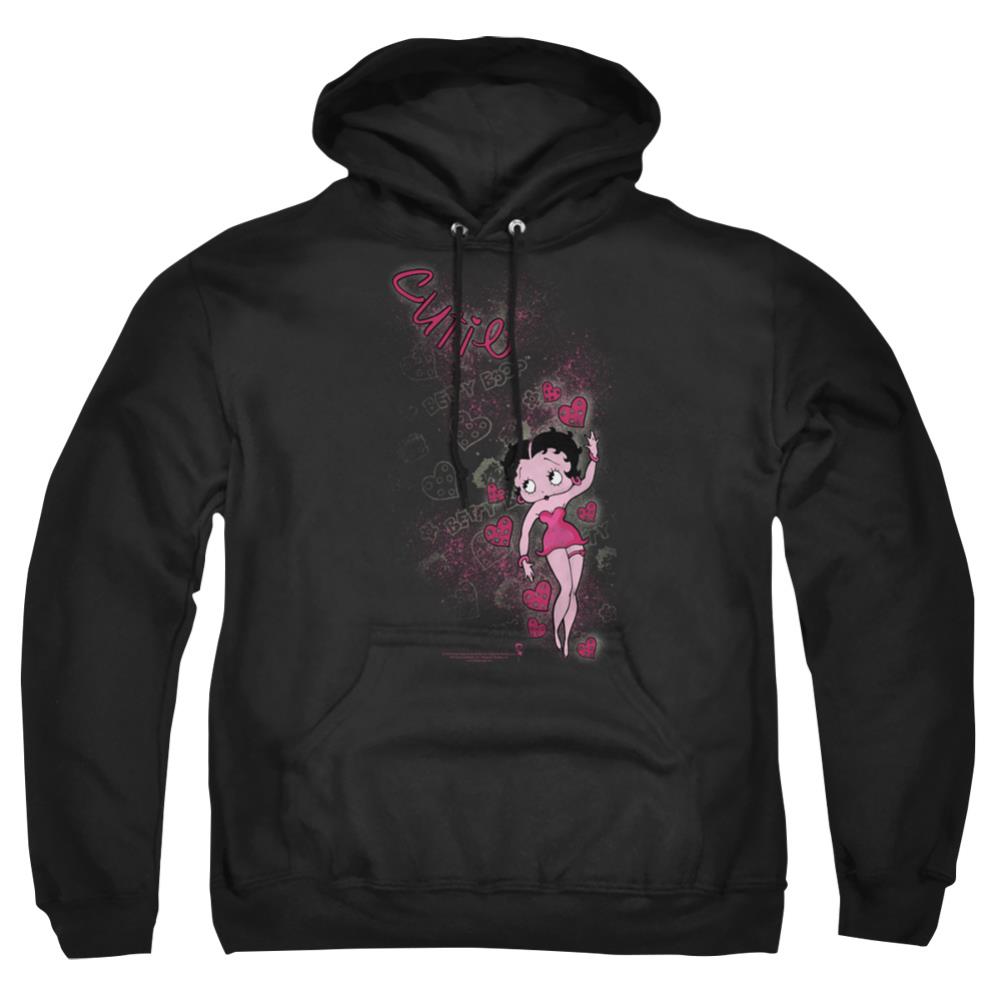 Betty Boop Cutie Men's Pull-Over 75 25 Poly Hoodie