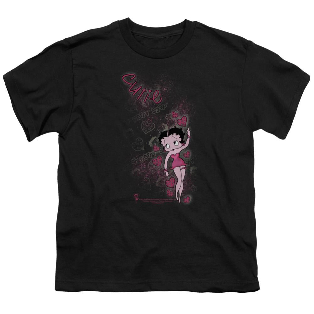 Betty Boop Cutie Youth 18/1 100% Cotton Short-Sleeve T-Shirt
