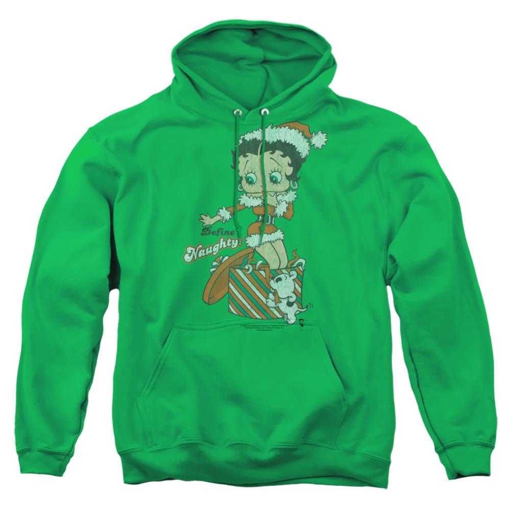 Betty Boop Define Naughty Men's Pull-Over 75 25 Poly Hoodie