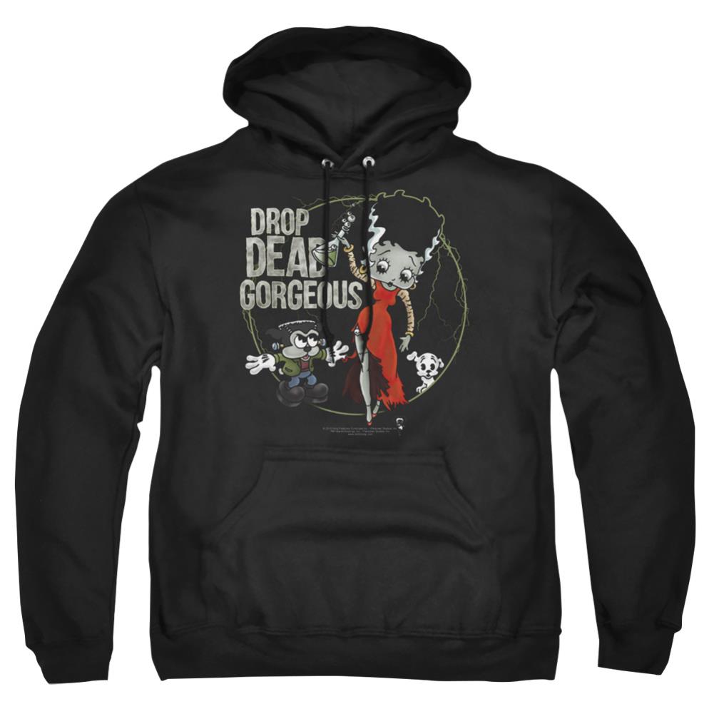 Betty Boop Drop Dead Gorgeous Men's Pull-Over 75 25 Poly Hoodie