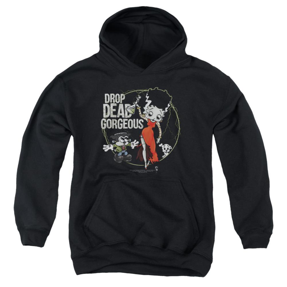 Betty Boop Drop Dead Gorgeous Youth Cotton Poly Pull-Over Hoodie