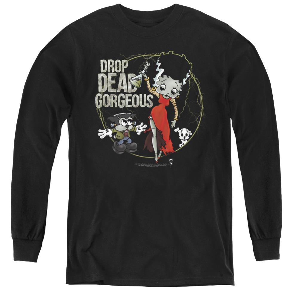 Betty Boop Drop Dead Gorgeous Youth Long-Sleeve T-Shirt