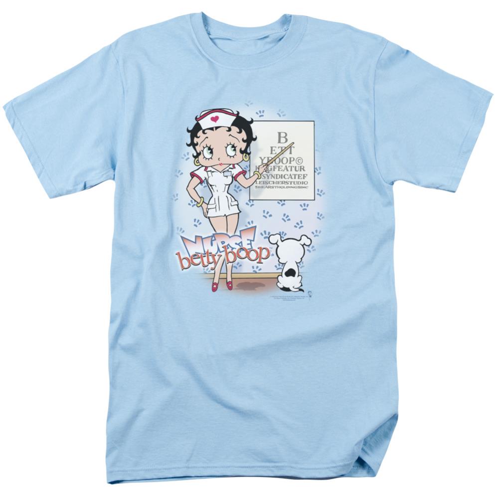 Betty Boop Eyechart Men's 18/1 Cotton Short-Sleeve T-Shirt