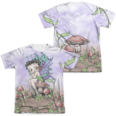 Betty Boop Fairy (Front/Back Print) Men's Regular Fit Poly Cotton Short-Sleeve T-Shirt