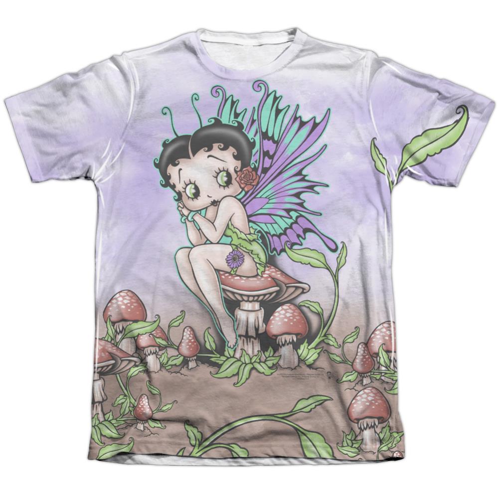 Betty Boop Fairy Men's Regular Fit Poly Cotton Short-Sleeve T-Shirt