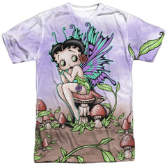 Betty Boop Fairy Men's Regular Fit Polyester Short-Sleeve T-Shirt