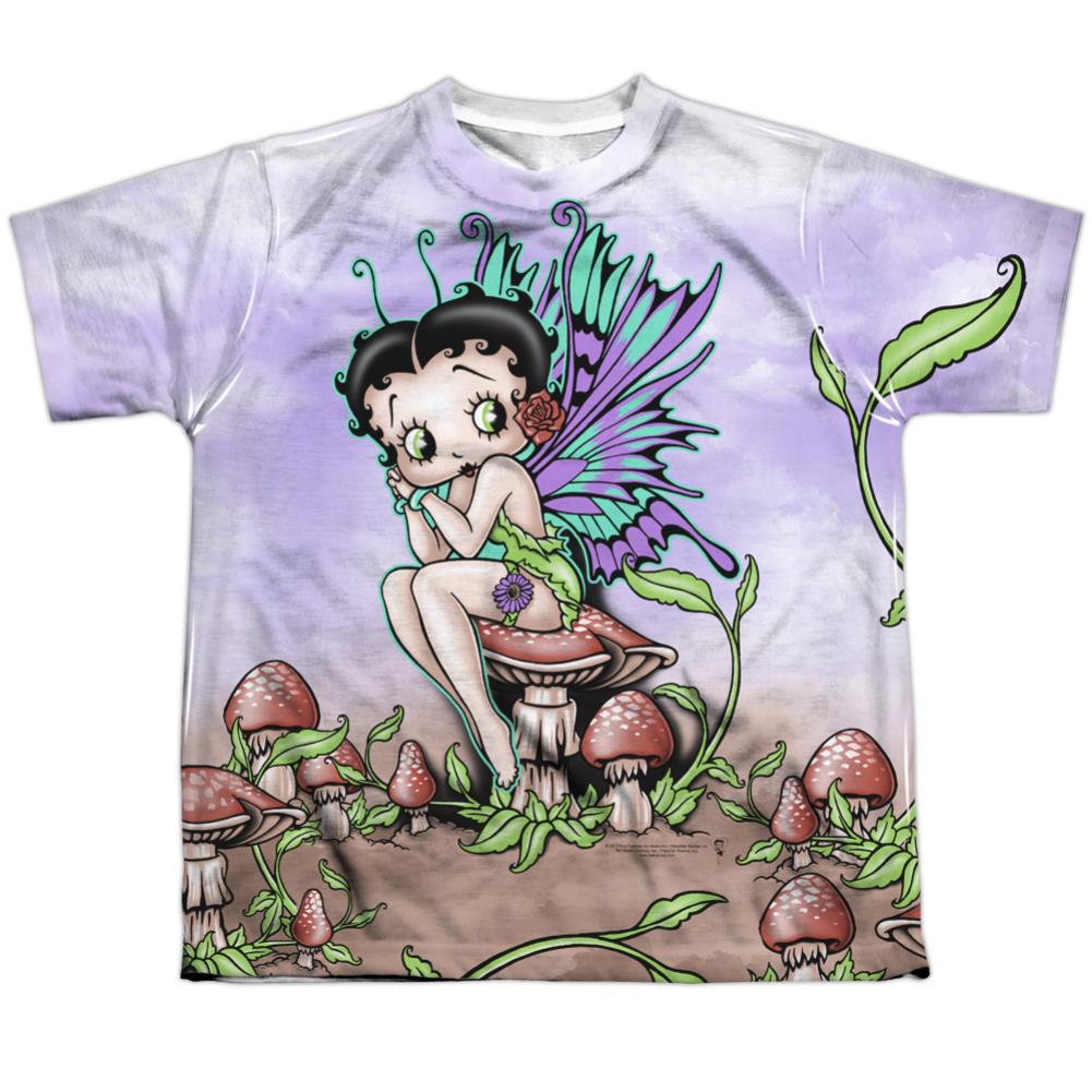 Betty Boop Fairy Youth Regular Fit Poly Short-Sleeve T-Shirt