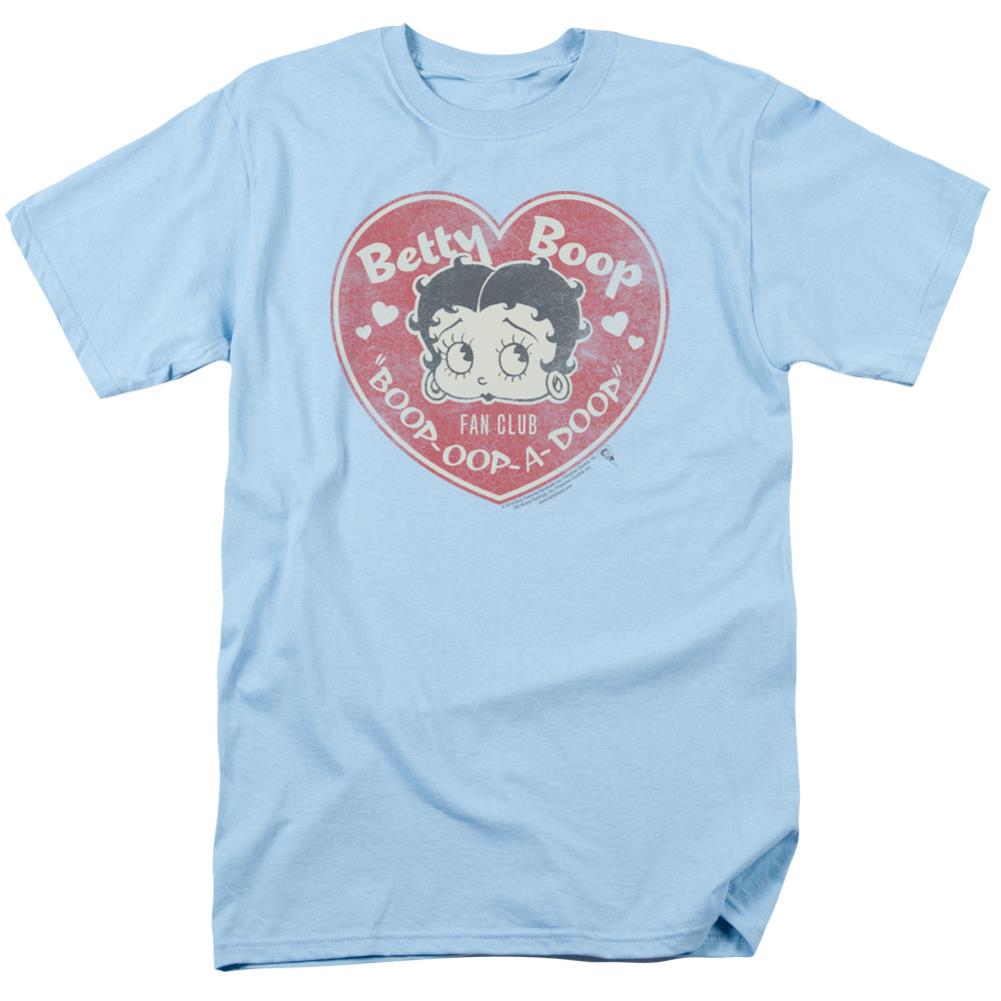 Betty Boop Fan Club Heart Men's 18/1 Cotton Short-Sleeve T-Shirt
