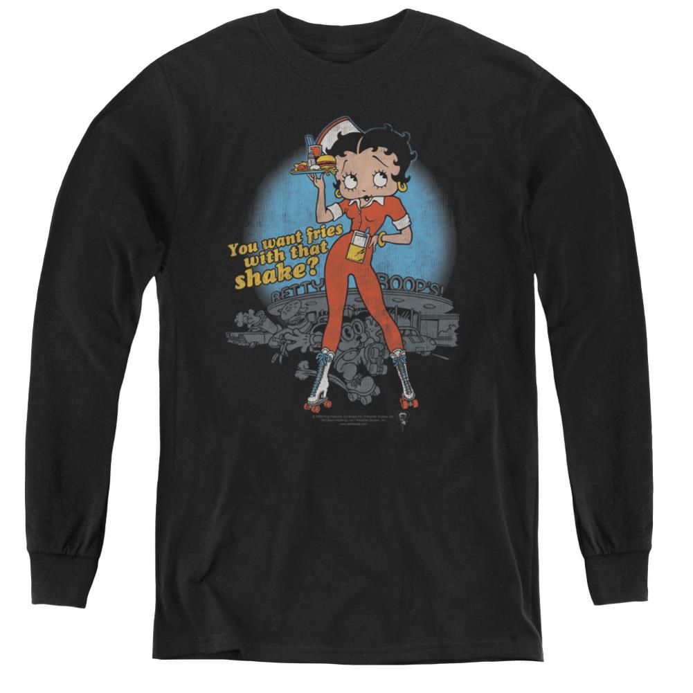 Betty Boop Fries With That Youth Long-Sleeve T-Shirt