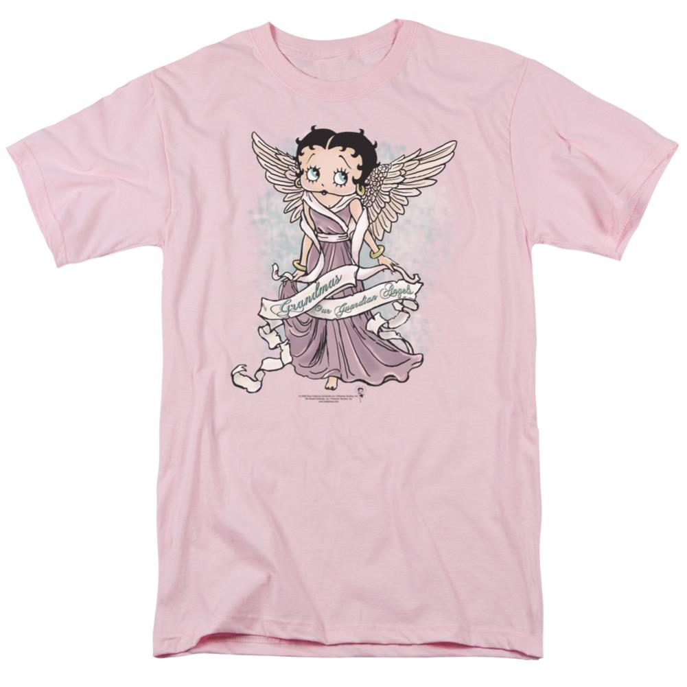 Betty Boop Grandma Guardian Angel Men's 18/1 Cotton Short-Sleeve T-Shirt