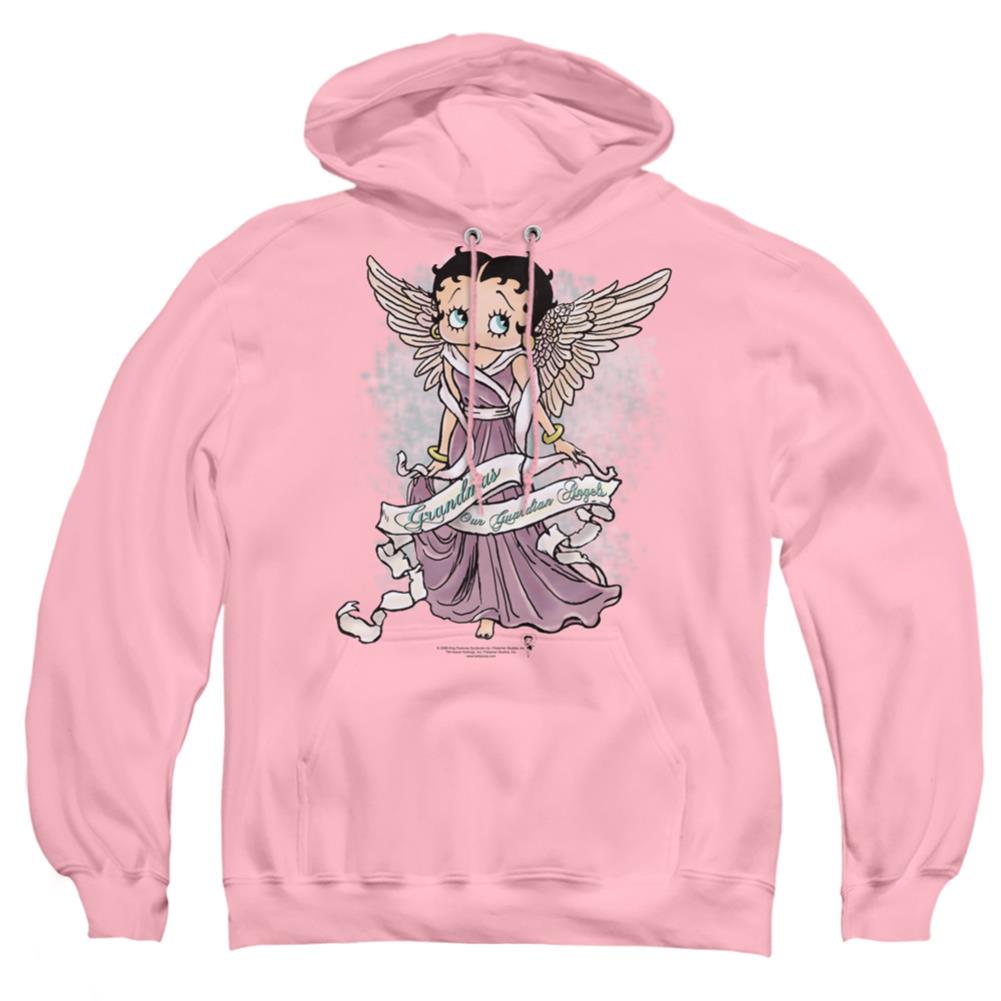 Betty Boop Grandma Guardian Angel Men's Pull-Over 75 25 Poly Hoodie