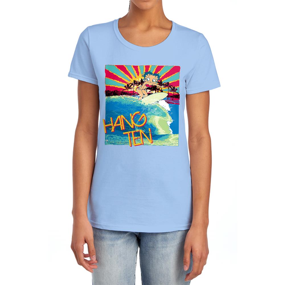Betty Boop Hang Ten Women's 18/1 Cotton Short-Sleeve T-Shirt
