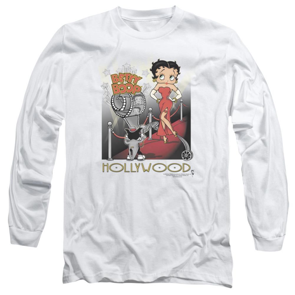 Betty Boop Hollywood Men's 18/1 Cotton Long-Sleeve T-Shirt