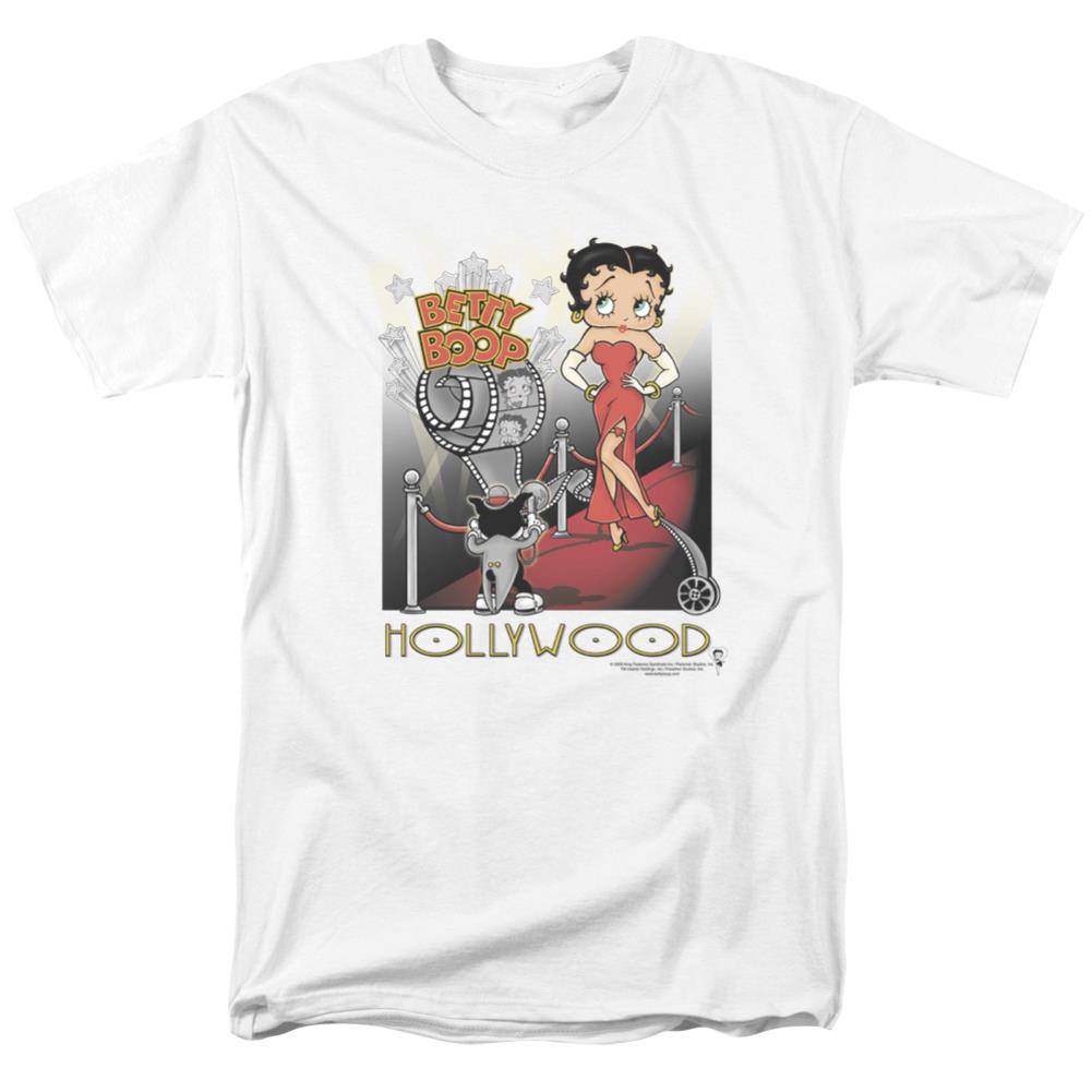 Betty Boop Hollywood Men's 18/1 Cotton Short-Sleeve T-Shirt