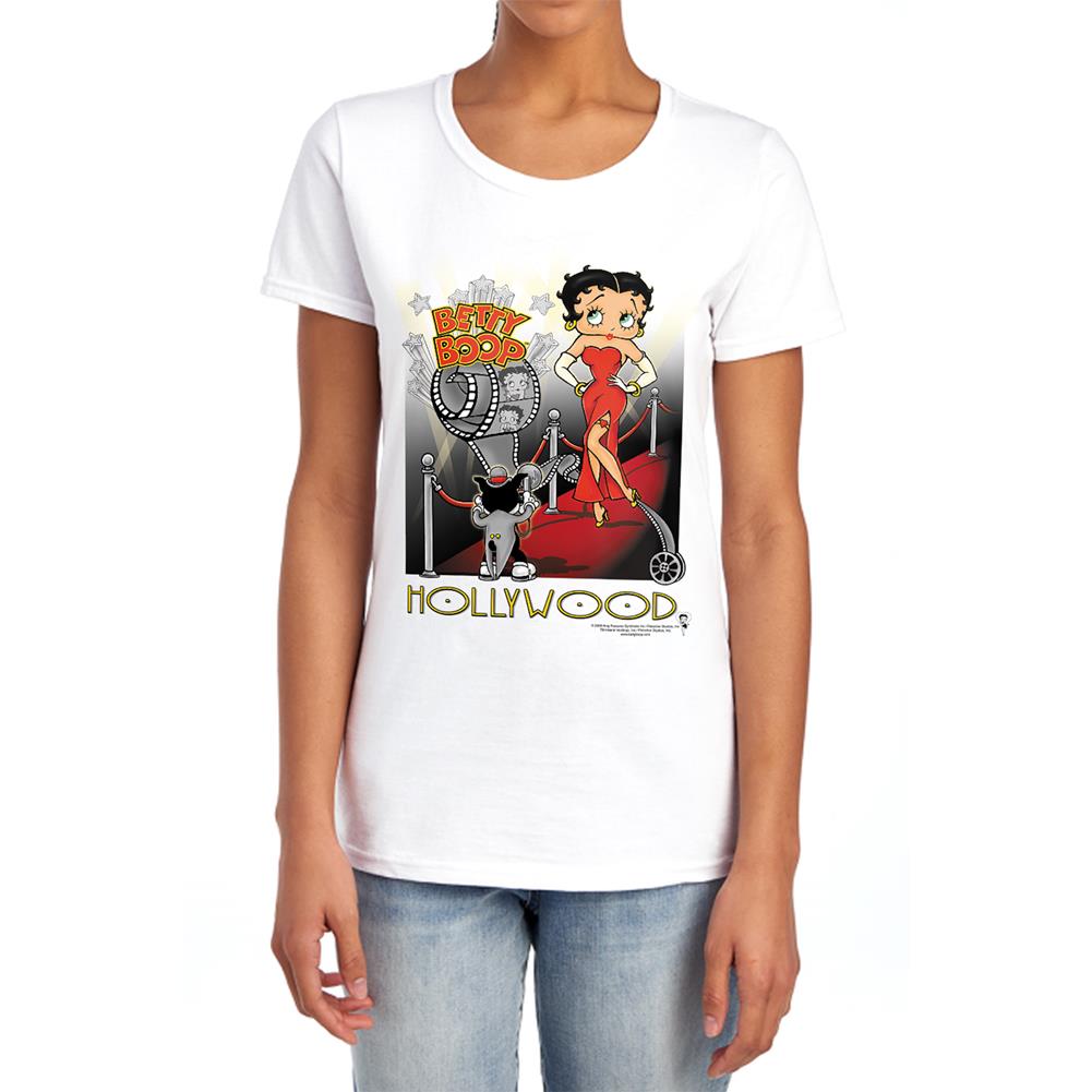 Betty Boop Hollywood Women's 18/1 Cotton Short-Sleeve T-Shirt