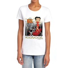 Betty Boop Hollywood Women's 18/1 Cotton Short-Sleeve T-Shirt