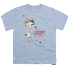 Betty Boop Hot And Spicy Cowgirl Youth 18/1 100% Cotton Short-Sleeve T-Shirt