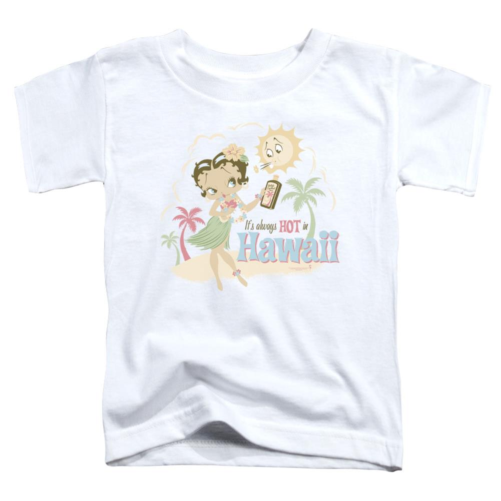 Betty Boop Hot In Hawaii Toddler 18/1 Cotton Short-Sleeve T-Shirt