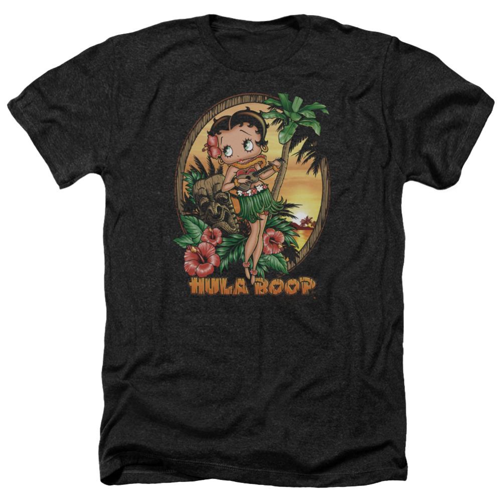 Betty Boop Hula Boop Ii Men's 30/1 Heather 60 40 Poly Short-Sleeve T-Shirt