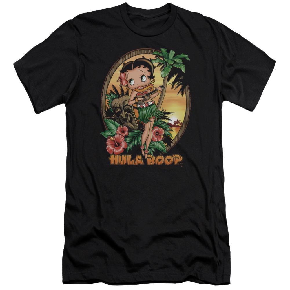 Betty Boop Hula Boop Ii Men's Ultra-Soft 30/1 Cotton Slim Short-Sleeve T-Shirt