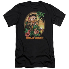 Betty Boop Hula Boop Ii Men's Ultra-Soft 30/1 Cotton Slim Short-Sleeve T-Shirt