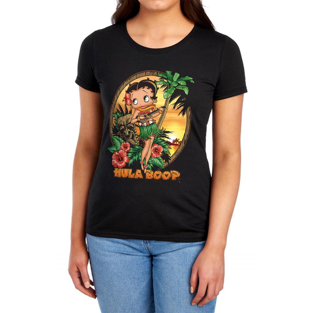 Betty Boop Hula Boop Ii Women's 18/1 Cotton Short-Sleeve T-Shirt