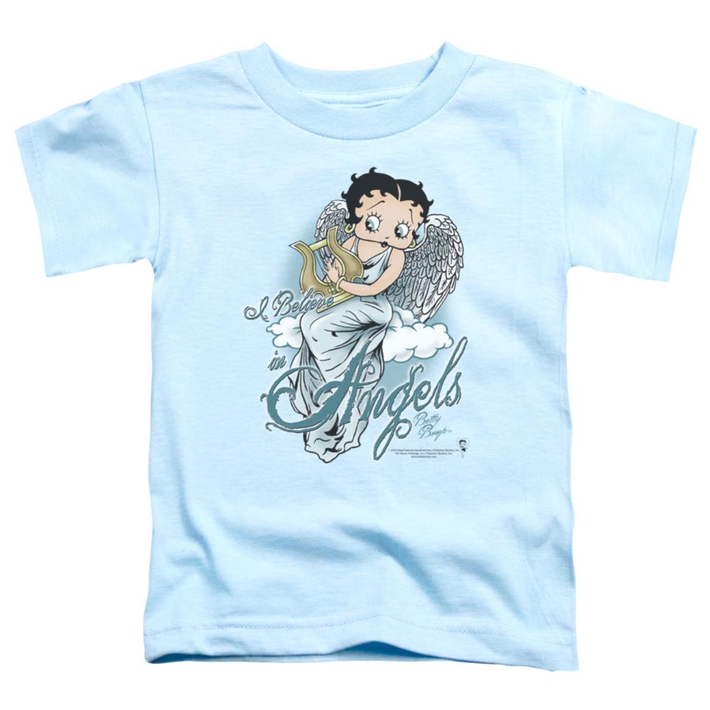 Betty Boop I Believe In AngeLong-Sleeve T-Shirtoddler 18/1 Cotton Short-Sleeve T-Shirt
