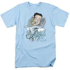 Betty Boop I Believe In Angels Men's 18/1 Cotton Short-Sleeve T-Shirt