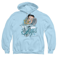 Betty Boop I Believe In Angels Men's Pull-Over 75 25 Poly Hoodie