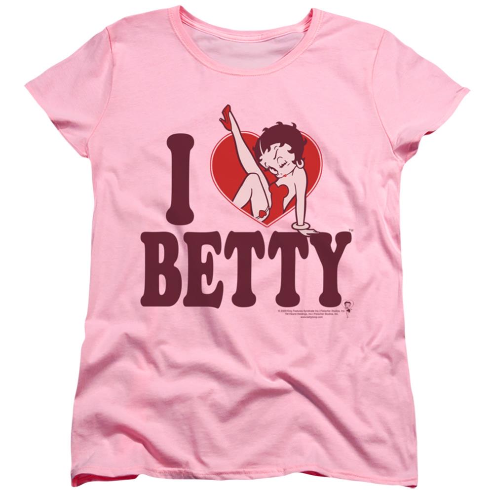 Betty Boop I Heart Betty Women's 18/1 Cotton Short-Sleeve T-Shirt
