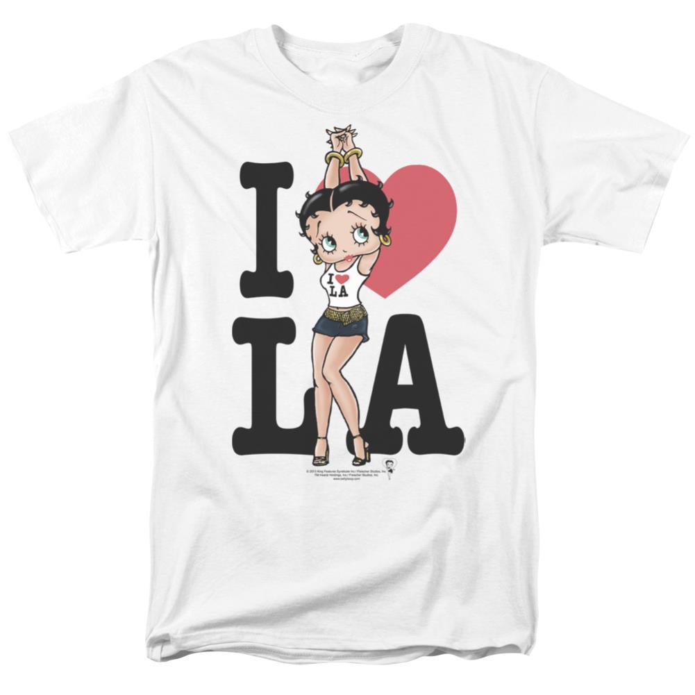 Betty Boop I Heart La Men's 18/1 Cotton Short-Sleeve T-Shirt