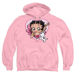 Betty Boop I Love Betty Men's Pull-Over 75 25 Poly Hoodie