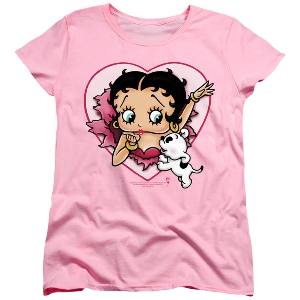 Betty Boop I Love Betty Women's 18/1 Cotton Short-Sleeve T-Shirt