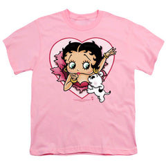Betty Boop I Love Betty Youth 18/1 100% Cotton Short-Sleeve T-Shirt