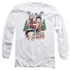 Betty Boop I Want It All Men's 18/1 Cotton Long-Sleeve T-Shirt