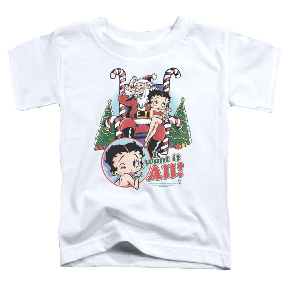 Betty Boop I Want It All Toddler 18/1 Cotton Short-Sleeve T-Shirt