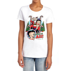 Betty Boop I Want It All Women's 18/1 Cotton Short-Sleeve T-Shirt