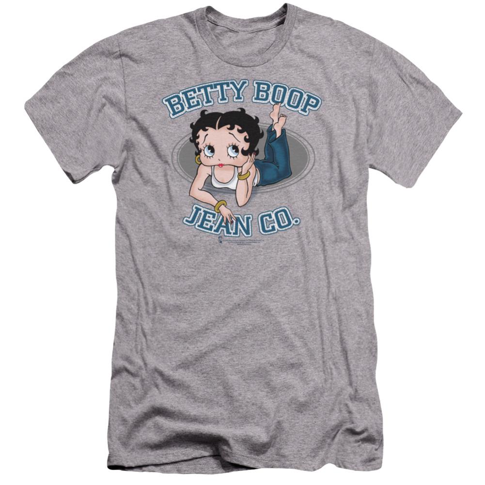 Betty Boop Jean Co Men's Ultra-Soft 30/1 Cotton Slim Short-Sleeve T-Shirt