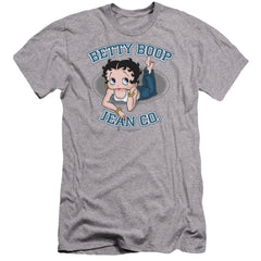Betty Boop Jean Co Men's Ultra-Soft 30/1 Cotton Slim Short-Sleeve T-Shirt