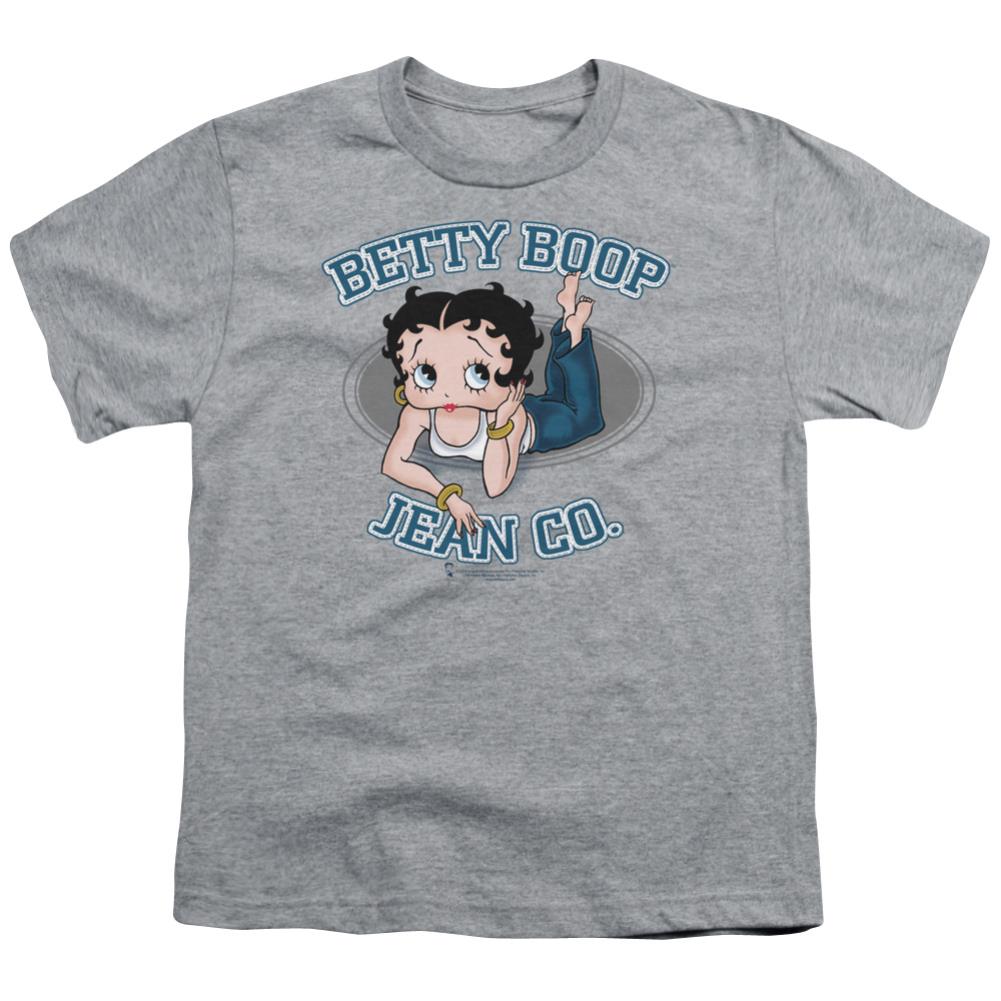 Betty Boop Jean Co Youth 18/1 100% Cotton Short-Sleeve T-Shirt