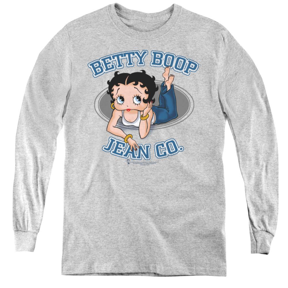 Betty Boop Jean Co Youth Long-Sleeve T-Shirt