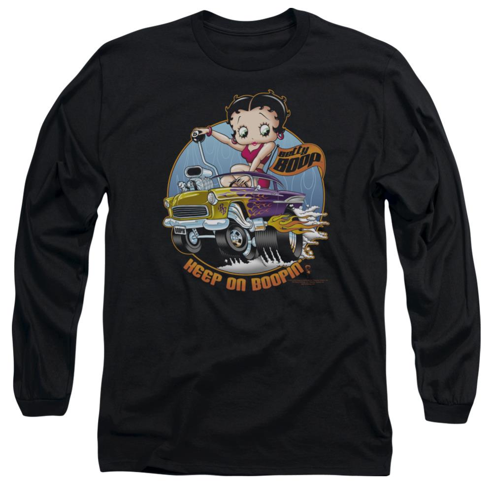 Betty Boop Keep On Boopin Men's 18/1 Cotton Long-Sleeve T-Shirt